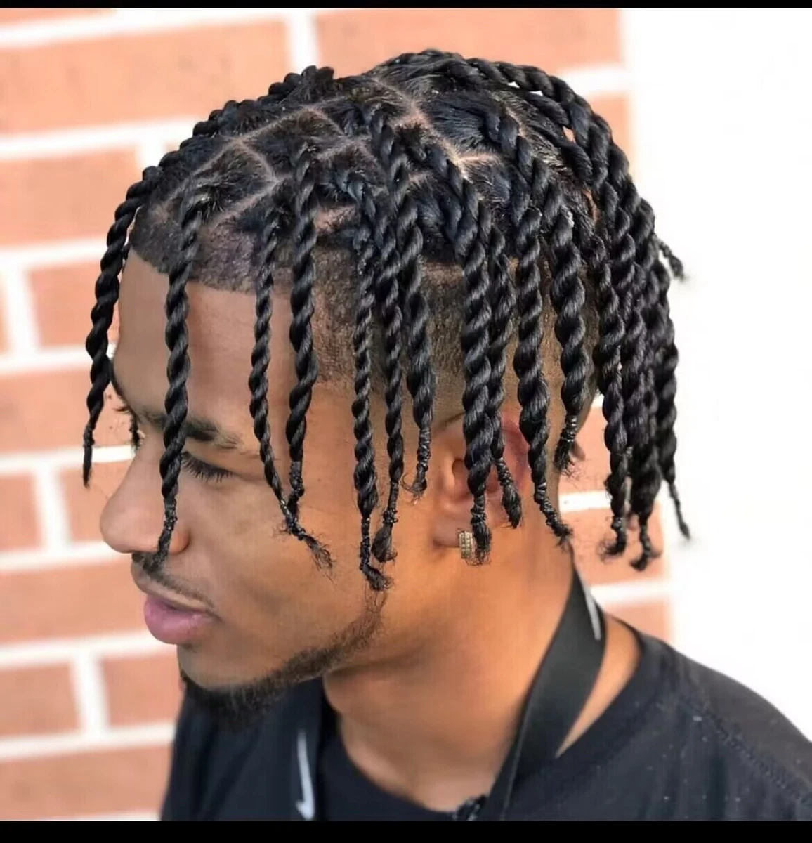 Men's two-strand twists